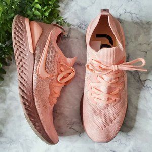 Nike Epic React Flyknit Rust Pink Ombre Sneakers